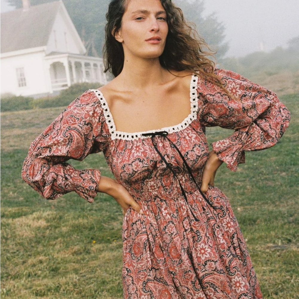 ISO Christy Dawn Adelia Dress in Paisley